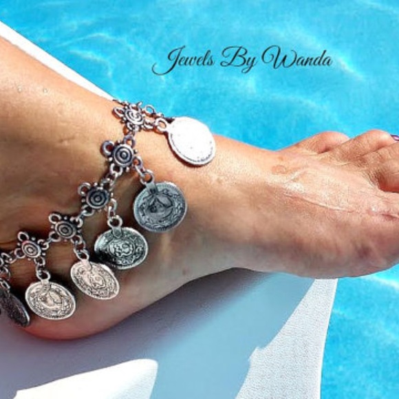 Bohemian Gypsy Style Ankle Bracelet - Picture 1 of 3